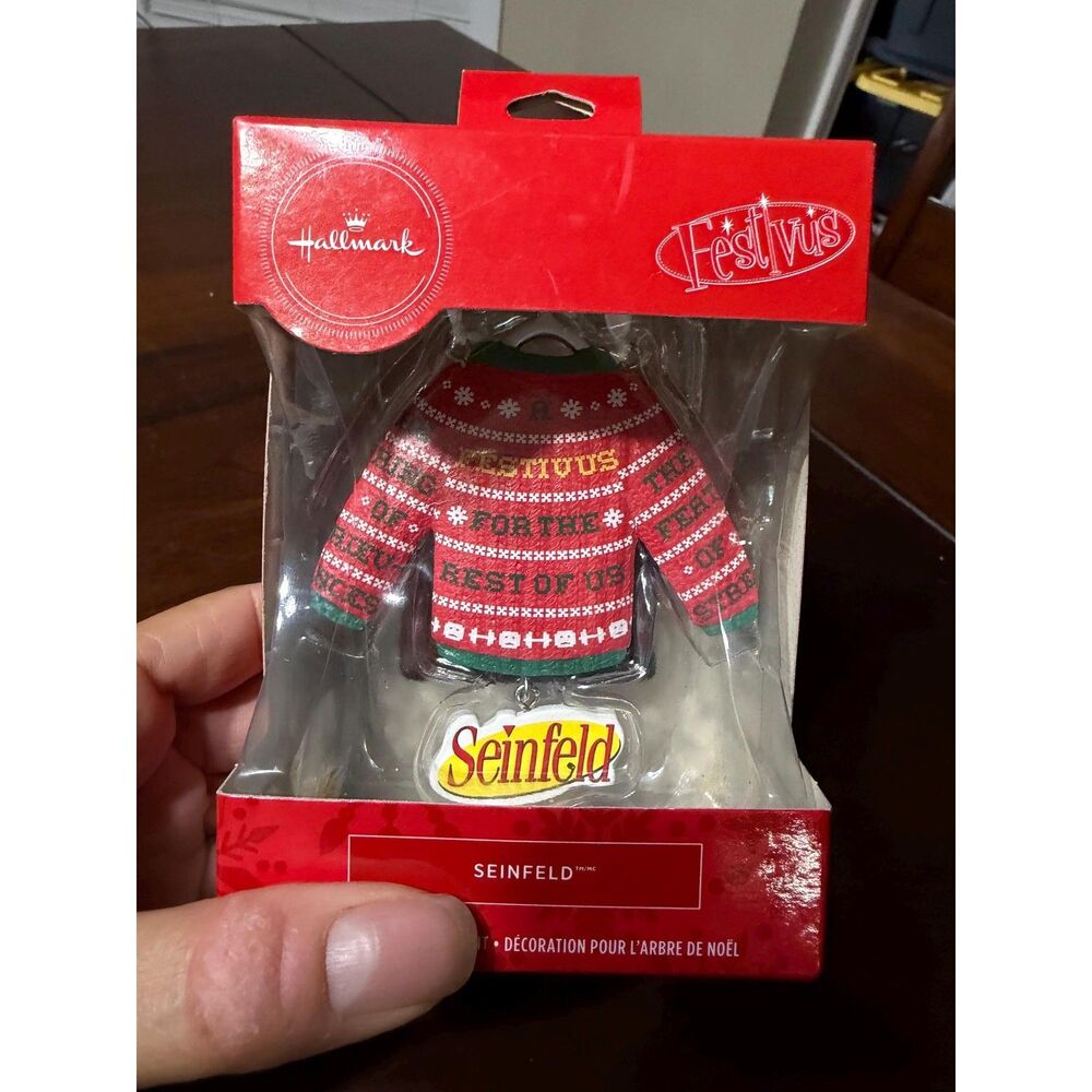 Hallmark Seinfeld Ugly Christmas Sweater Christmas Ornament